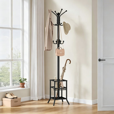 Freestanding 12 - Hook Coat Rack