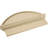 Segment Arch Smooth Signature Urethane Pediment, Primed Tan-103255384-113022677