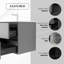Ensemble de meuble-lavabo mural simple 40 po avec plateau en céramique Veneto-50807981-50807987