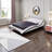 6-Inch Twin Size Waterproof High-Density Foam Mattress with Navy Blue Diamond-Quilted Breathable Fabric-1893172461