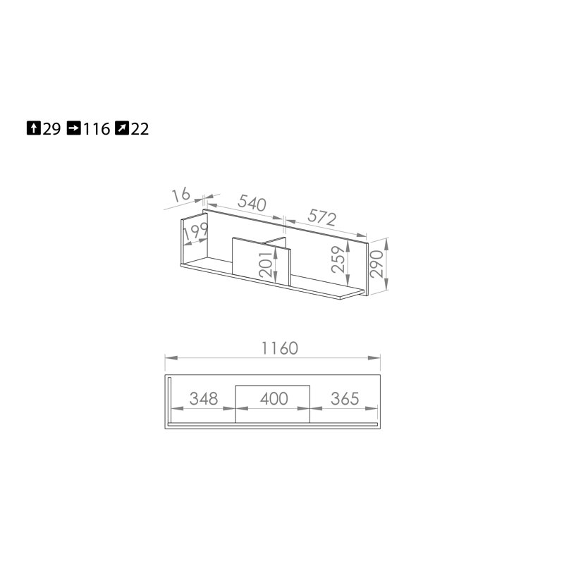 Eniko Floating Shelf