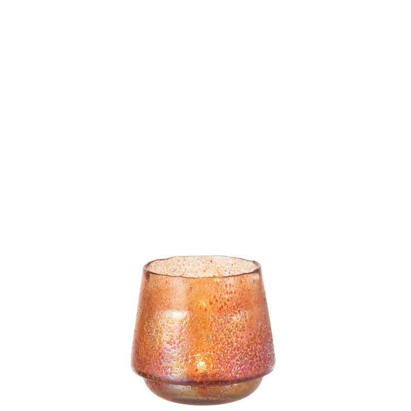 Glass Wall Tealight Holder, 13cm H x 14cm W x 14cm D