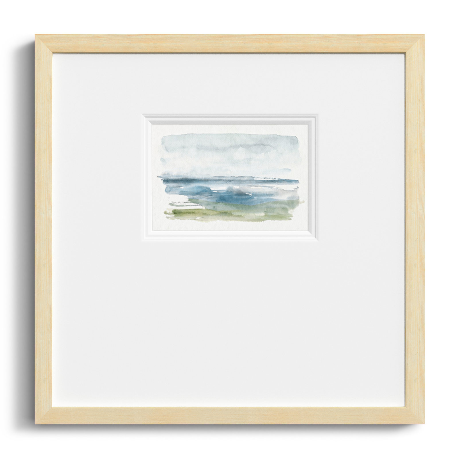 Coastline Splash IV Print, 21" H x 21" W x 1.125" D, Black