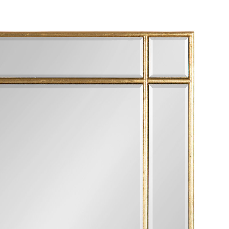 Miroir décoratif biseauté Adinel, Doré, H 36 po x l 24 po