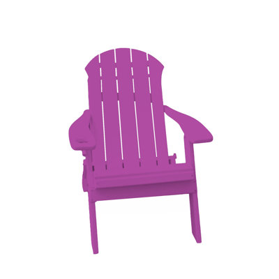 Woden Resin Folding Adirondack Chair
