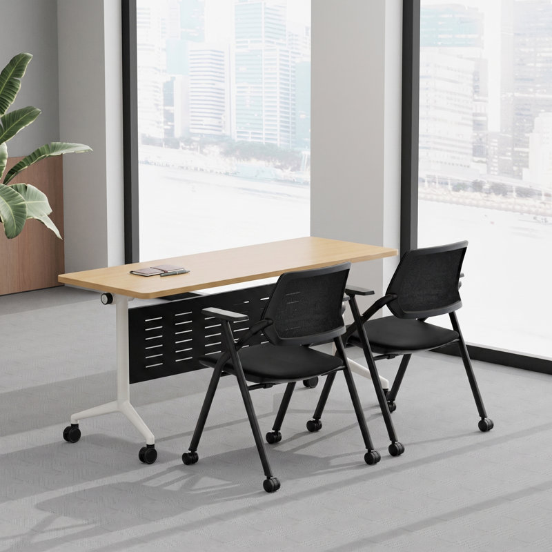 Ensemble de 3 tables gigognes mobiles Healy, Natural