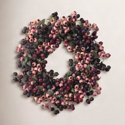 Thanksgiving Faux Berry Silk Wreath