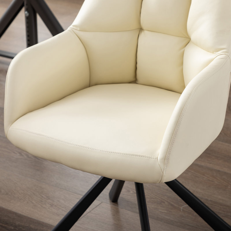 Chaises de bureau pivotantes Comfy, Beige