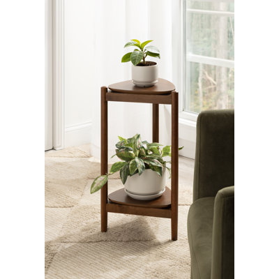 Knowlton Modern Tiered Triangle Side Table for Living Room