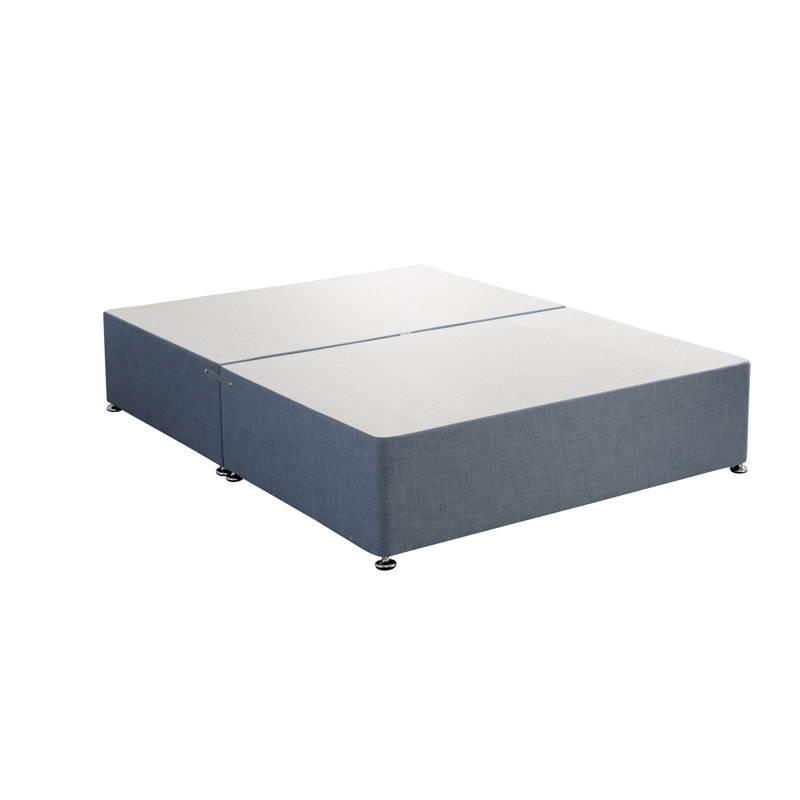 Menai Coilsprung Divan Bed Set, Duckegg, 4 Drawers, Small Double (4')