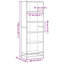 Borough Wharf Bookcase Engineered Wood-810684127-810684123