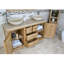 Debord 1430 mm Freestanding Double Vanity with Vessel Stone Basin