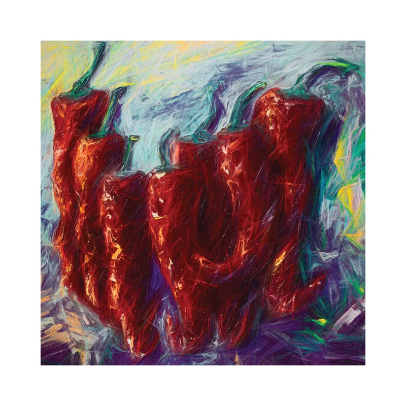 The Essence of Jalapeno 1 Piece Wrapped Canvas Wall Art, 66.04 cm H x 66.04 cm W x 3.175 cm D