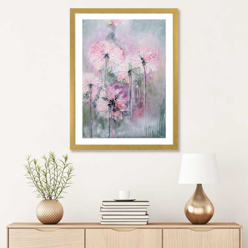 «Gentle Summer Rain», reproduction d'art, H 32 po x l 24 po x P 1 po, Papier doré