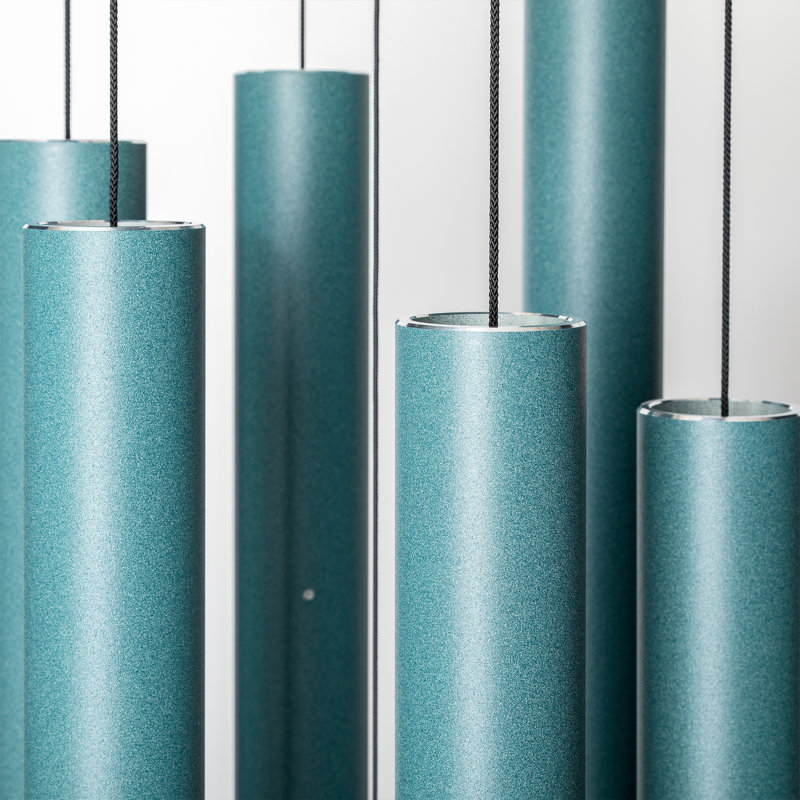 Patina Green Aluminum 44" Outdoor Wind Chime