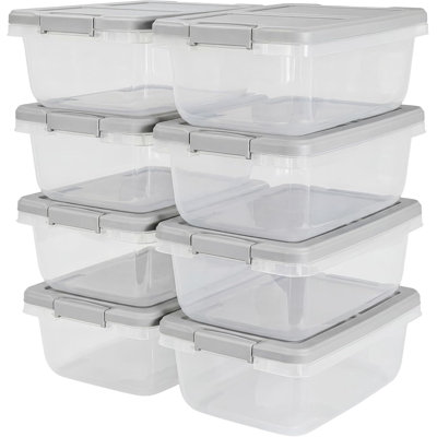 15 Qt Latched Storage Container 8-Pack