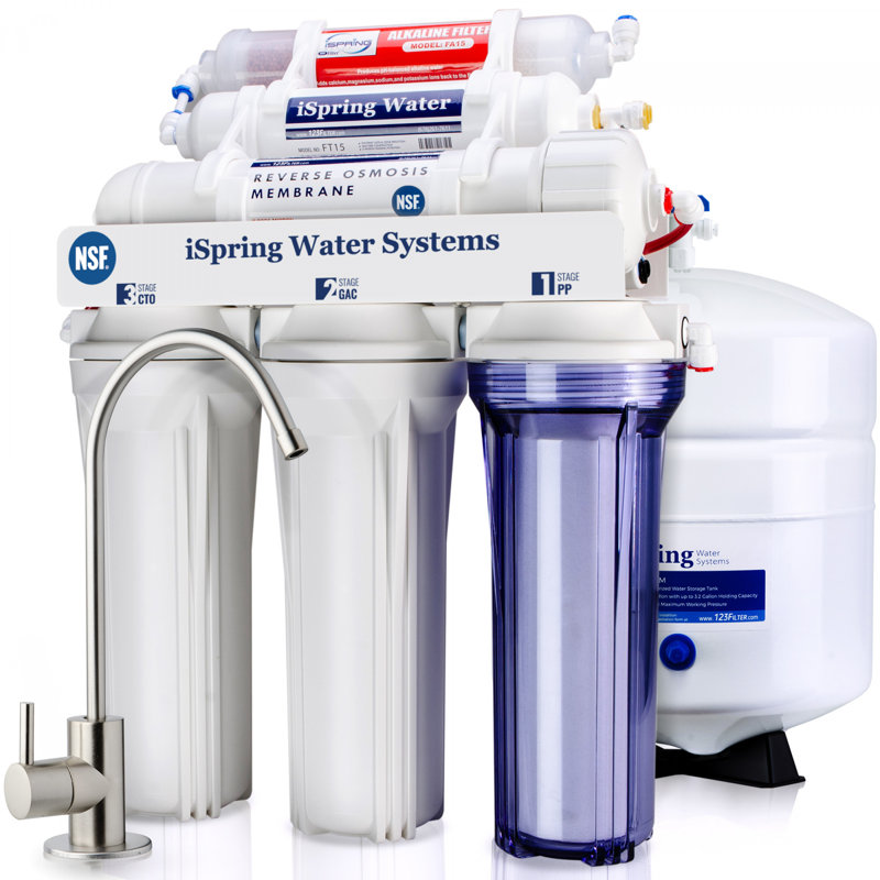 Système de filtration de reminéralisation alcaline au pH certifié iSpring NSF