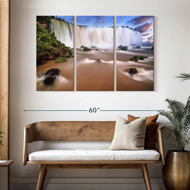 Alvord Iguazu Falls South America, 32" H x 50" W
