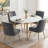 Fewell Velvet Upholstered Dining Chair With Gold Legs-866481412