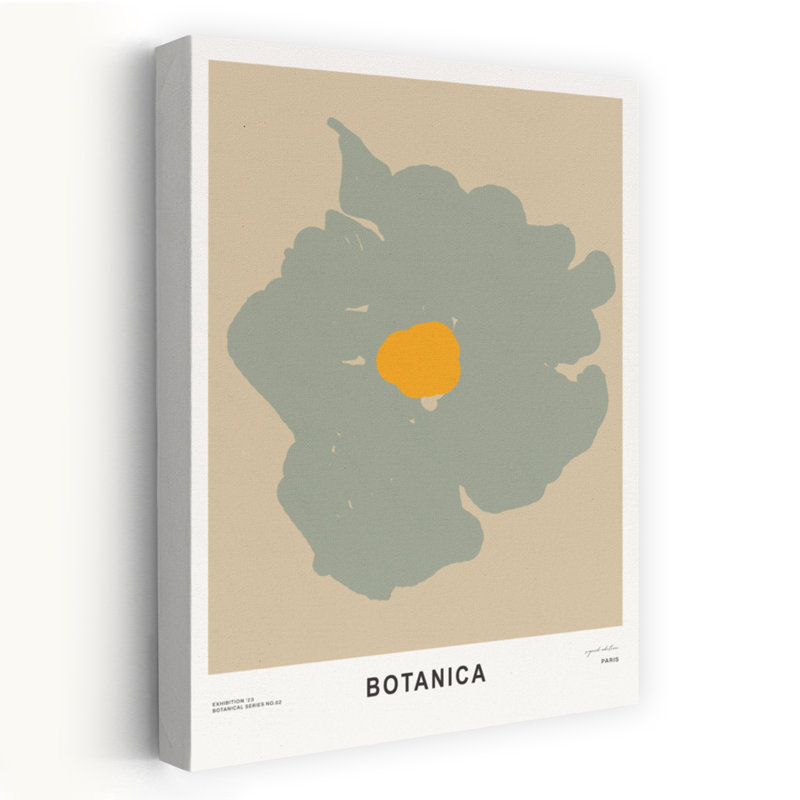 «Botanica», art floral abstrait minimaliste moderne, nature, H 18 po x l 12 po