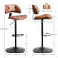 Tabouret de bar pivotant et réglable en hauteur avec repose-pieds-363651515-341806896