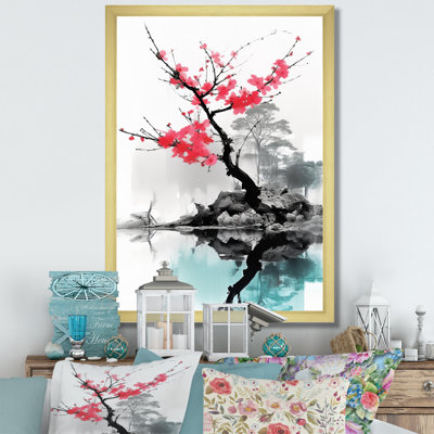 Art asiatique, lac Sumi I sur toile