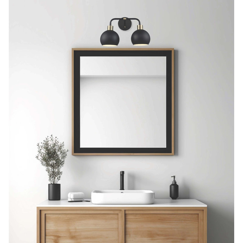 Éclairage pour meuble-lavabo à intensité variable Pupo, Noir, 2