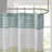 Amherst Green Striped Faux Silk 72x72'' Shower Curtain-1935496273
