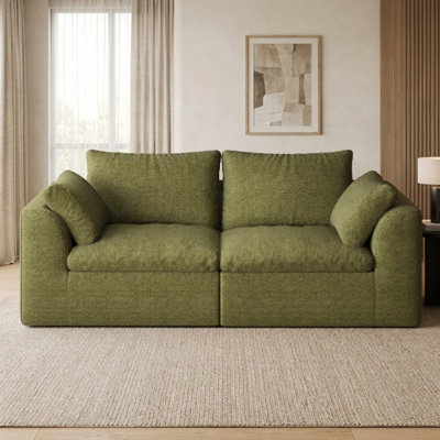 Upholstered 78.9 " Fabric Loveseat