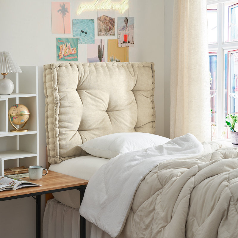 Rainha® - Classic Tufted College Headboard, Taupe