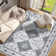 Machine Washable Rug with Rubber Backing for Living Room Oriental Non-Slip Area Rug Easy-Cleaning Vintage Floor Carpet for Bedroom Dining Room