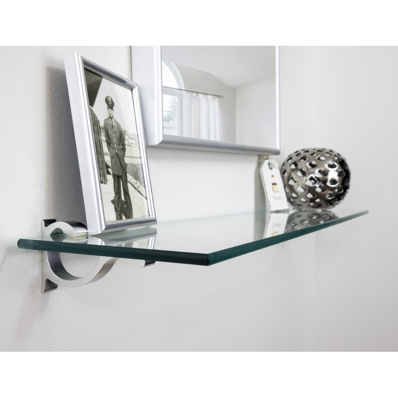 Arriella Bracket Shelf, Chrome, 3" H x 42" W x 10" D