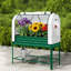 Jardinières en métal durables avec rangement, lit de jardin spacieux, extérieur moderne