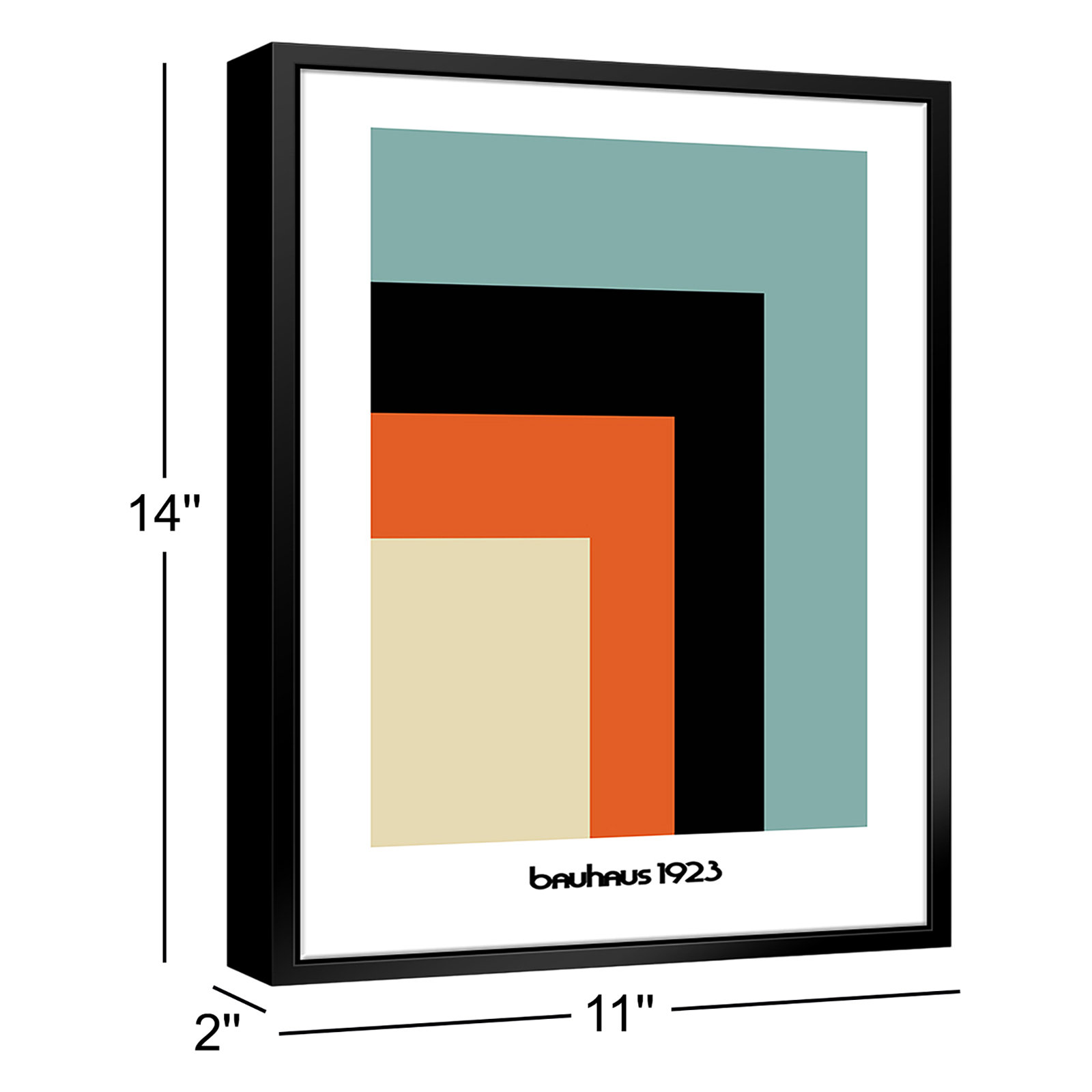 Bauhaus 1923 Print, 11" W  x 14" H