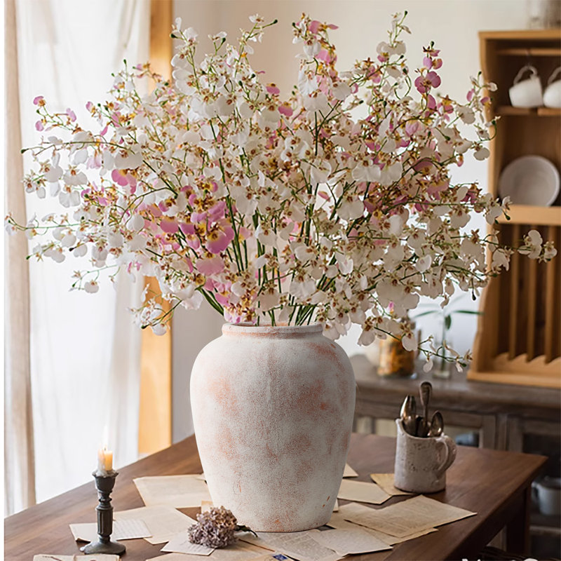 12.2'' Handmade Terracotta Table Vase