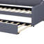 Lit de jour simple rembourré avec conception de chargement USB et lit gigogne-421394532