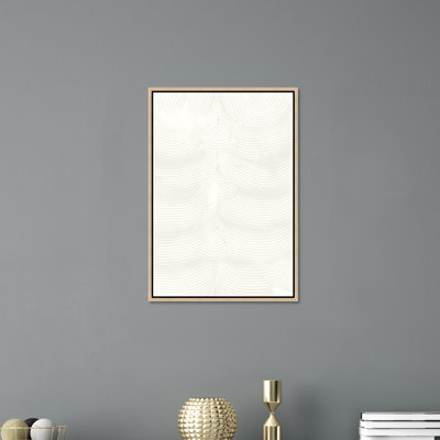 «Your Trace III» par Danielle Davis - peinture à cadre flottant sur toile