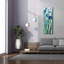«Tall Blue Flowers 1» par Silvia Vassileva, art mural sur toile-1641058380