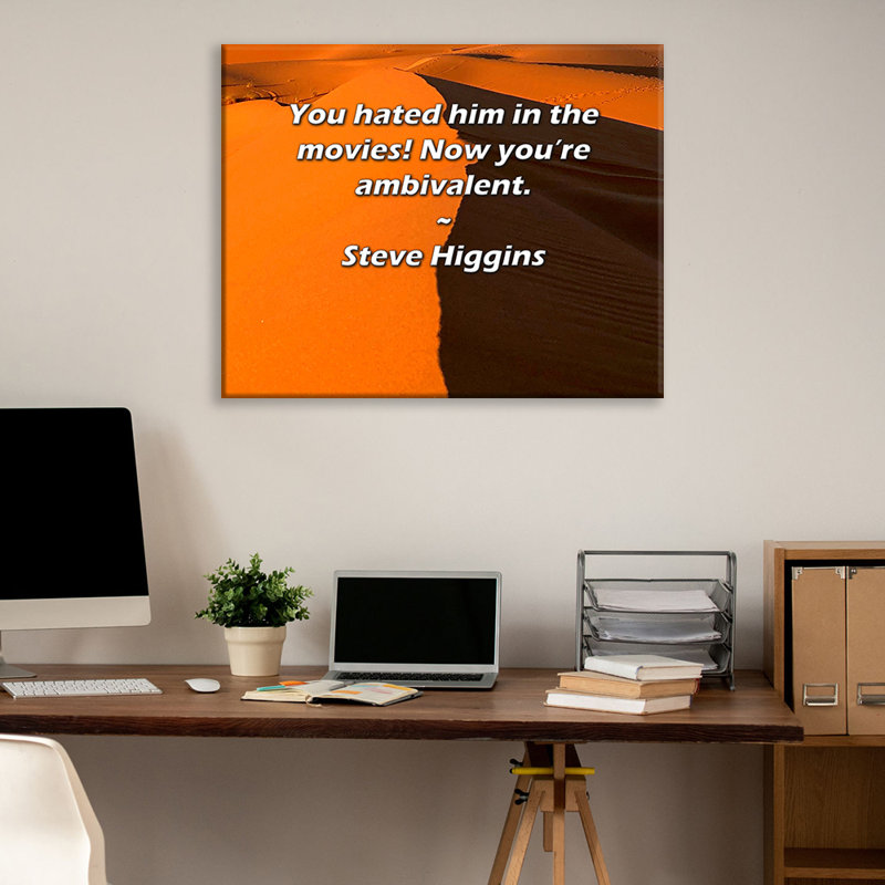Trinx Gallery Wrapped Canvas By S.E. Lund: "Excessive sorrow laughs. Excessive joy weeps." Wi, 17" H x 24" W