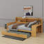 Twin Size Daybed With Storage Shelves,Trundle Bed And Study Desk-928998061-928998066
