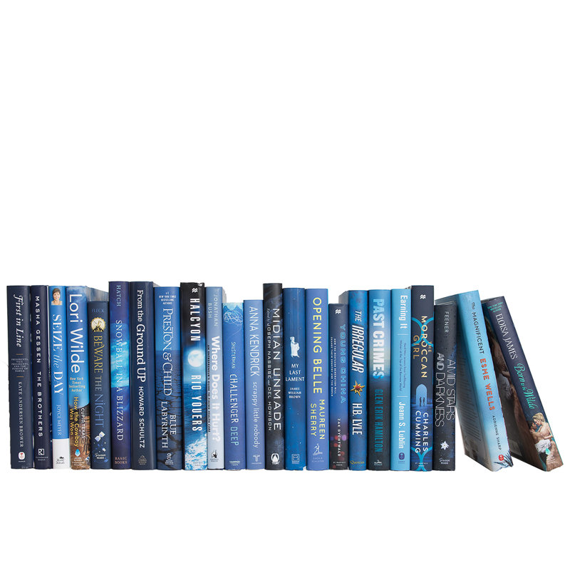 Modern Blue Jean Dust Jacket: Color by the Foot