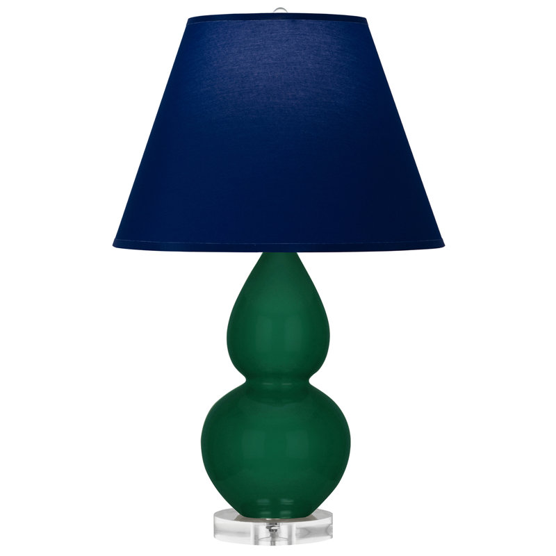 Petite lampe d'appoint à double gourde, Bleu marine/gris, Jungle