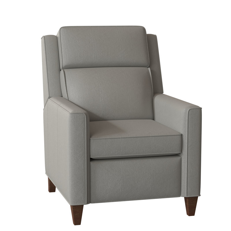 Beth Page 31" Wide Genuine Leather Standard Recliner, Walnut, 1183 Dove, Power