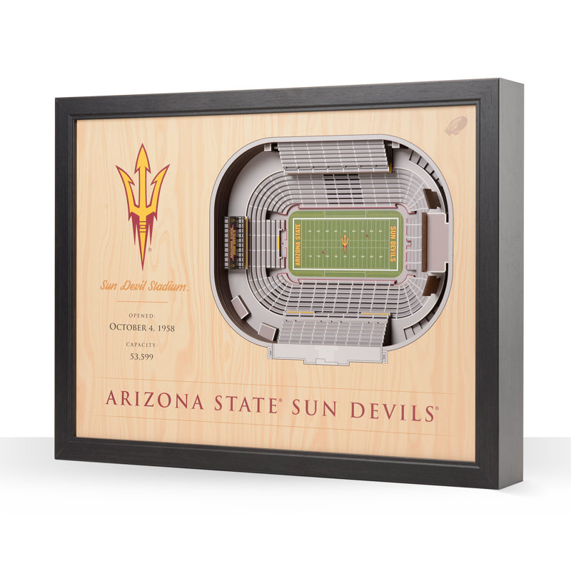 Décoration murale 25 couches NCAA, Sun Devils d'Arizona State