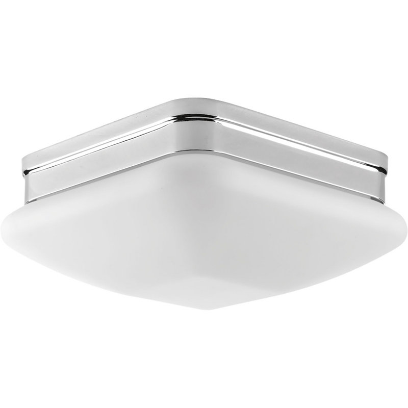 Plafonnier encastré 2 lumières Nason, H 4,8 po x l 9 po x P 9 po