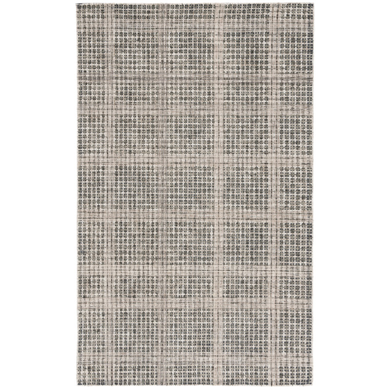 Tapis géométrique en laine et coton touffeté Tietjen, Rectangle 6 pi x 9 pi