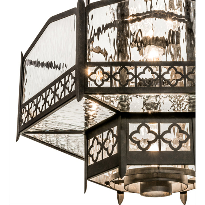 Luminaire suspendu châtaignier 6 lumières Datev