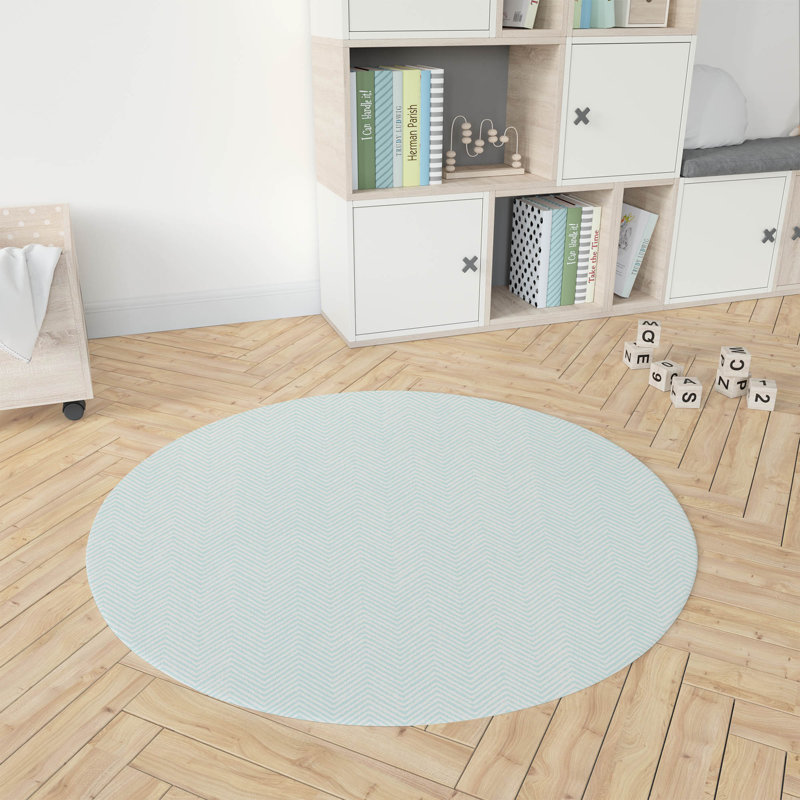 Tapis de jeu Chevron Groove, Bleu clair / bleu