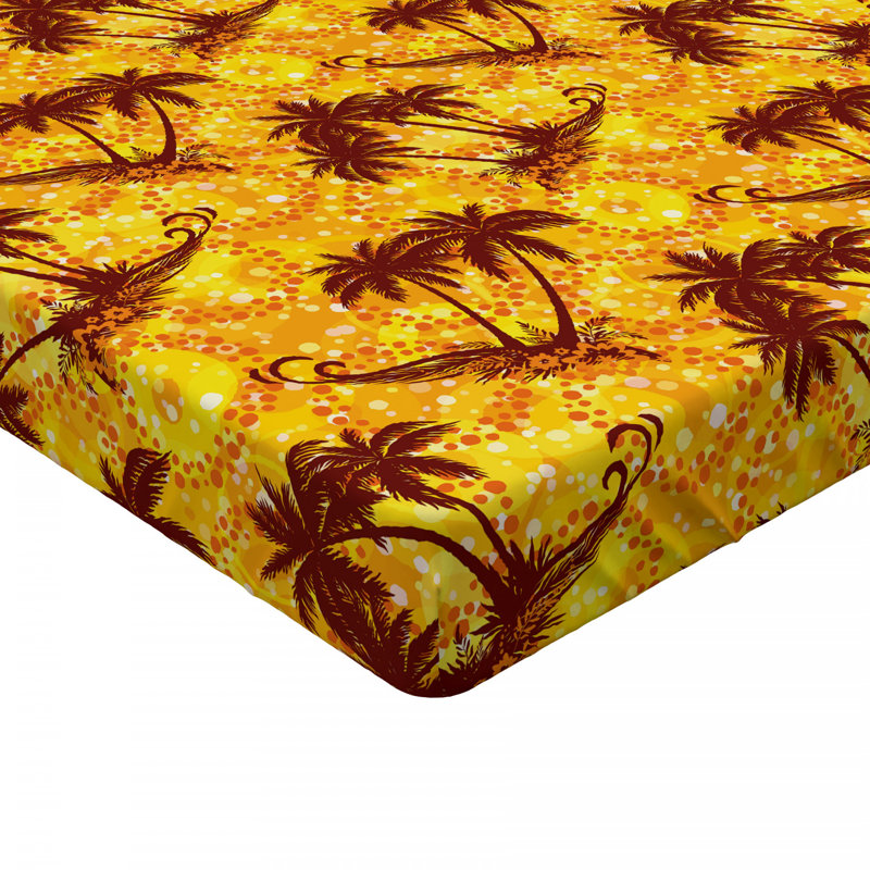 Microfiber Floral Fitted Sheet, Full Fitted Sheet