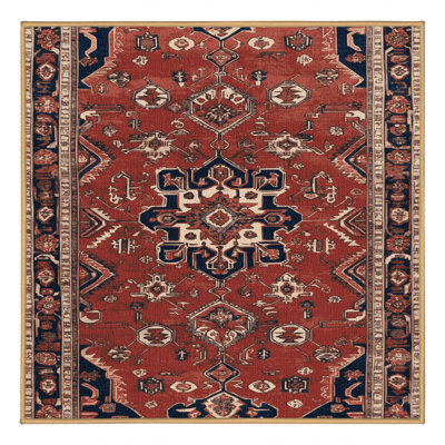 Tapis brun lavable à la machine
